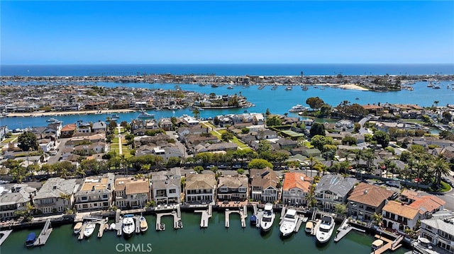 612 Harbor Island Dr, Newport Beach, CA 92660 - aerial perspective of suburban area featuring a nearby body of water