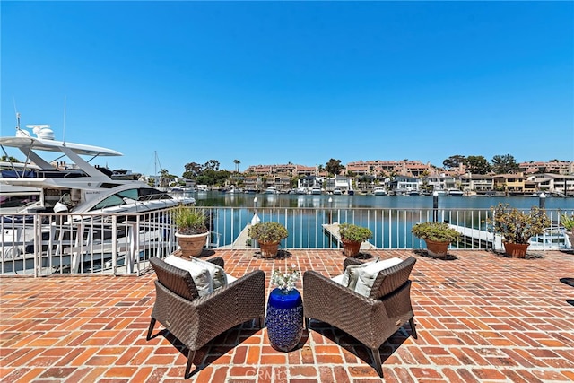 612 Harbor Island Dr, Newport Beach, CA 92660 - view of patio / terrace featuring a water view