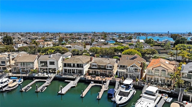 612 Harbor Island Dr, Newport Beach, CA 92660 - aerial perspective of suburban area with a nearby body of water