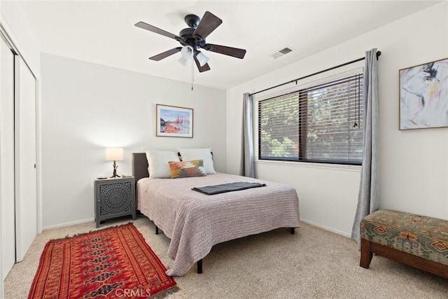 34 Pebblewood Pines Dr, Chico, CA 95926 - bedroom featuring carpet, ceiling fan, and a closet