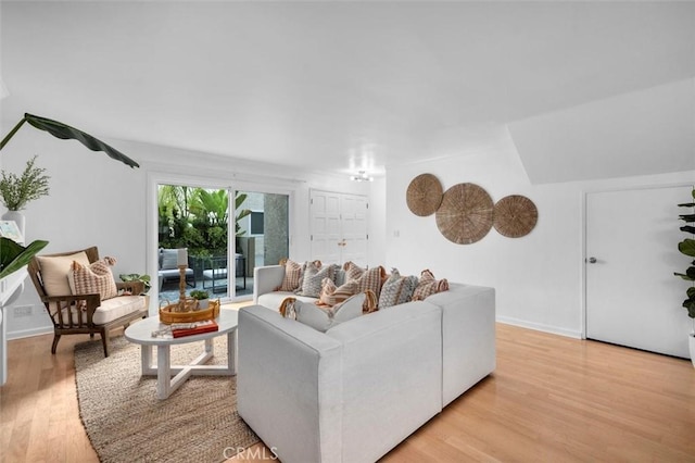 1200 Opal St Unit 7, Redondo Beach, CA 90277 - living area with light wood-style flooring and baseboards