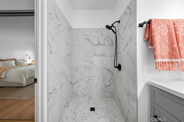 1200 Opal St Unit 7, Redondo Beach, CA 90277 - ensuite bathroom with a marble finish shower and vanity