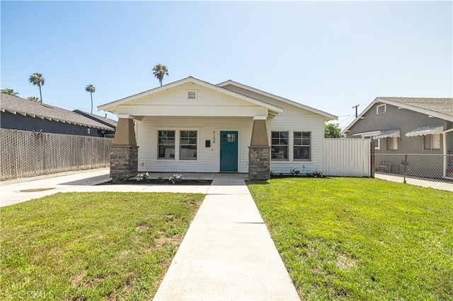 4158 Larchwood Pl, Riverside, CA 92506 - view of front of property with covered porch and stone siding