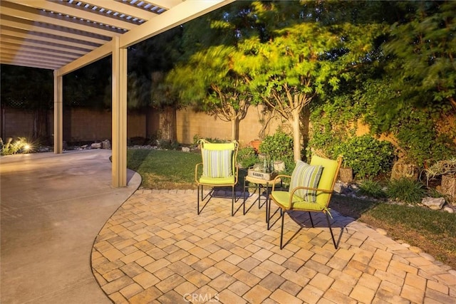 1044 Sleepy Hollow Rd, Paso Robles, CA 93446 - fenced backyard featuring a pergola and a patio