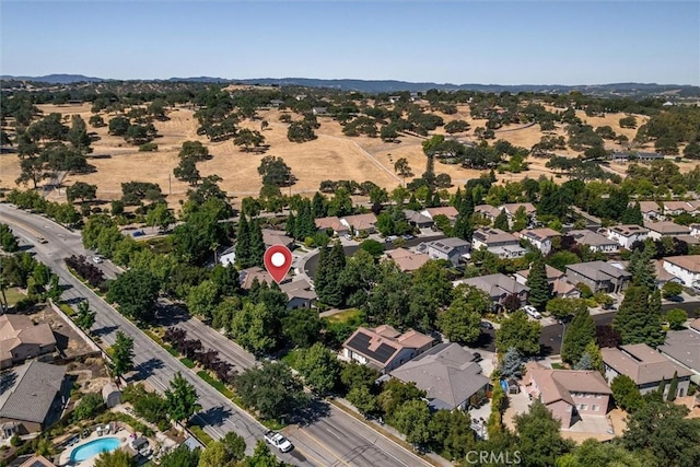 1044 Sleepy Hollow Rd, Paso Robles, CA 93446 - aerial overview of property's location with nearby suburban area