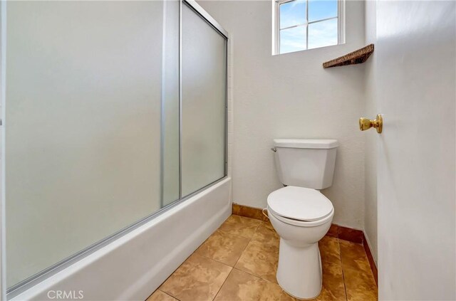 3115 Crowne Dr, Palmdale, CA 93551 - bathroom with shower / bath combination with glass door and tile patterned floors