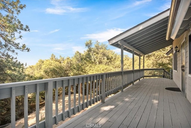 21658 W Buckthorne Dr, Cedarpines Park, CA 92322 - view of deck