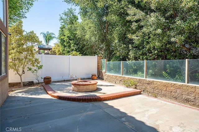 15075 Avenida Del Monte, Chino Hills, CA 91709 - fenced backyard with a fire pit and a patio area