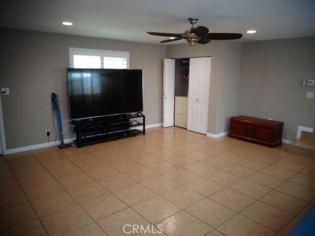 15728 Stevens Ave, Bellflower, CA 90706 - living room with a ceiling fan and recessed lighting