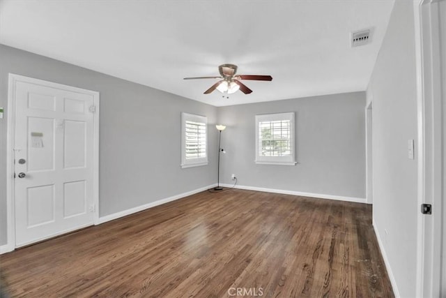15728 Stevens Ave, Bellflower, CA 90706 - unfurnished room featuring ceiling fan and wood finished floors
