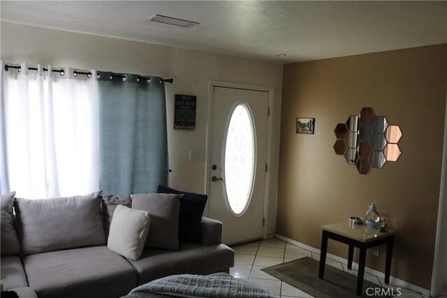 3641 W Oak Ave, Fullerton, CA 92833 - living room with light tile patterned floors and baseboards