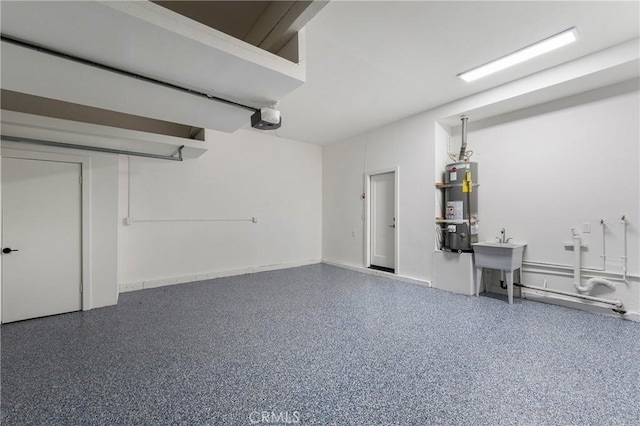 44 Seton Rd, Irvine, CA 92612 - garage featuring secured water heater and a garage door opener