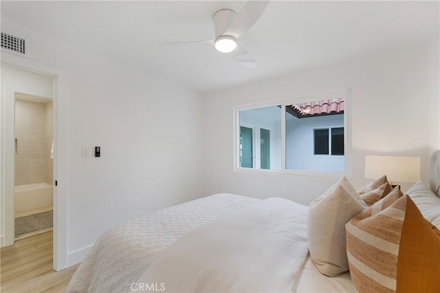44 Seton Rd, Irvine, CA 92612 - bedroom featuring light wood finished floors and ceiling fan