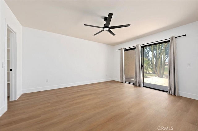 40316 Bay Hill Way, Palm Desert, CA 92211 - empty room with light wood-style floors and ceiling fan