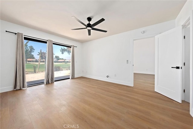 40316 Bay Hill Way, Palm Desert, CA 92211 - unfurnished room featuring a ceiling fan and light wood-style floors