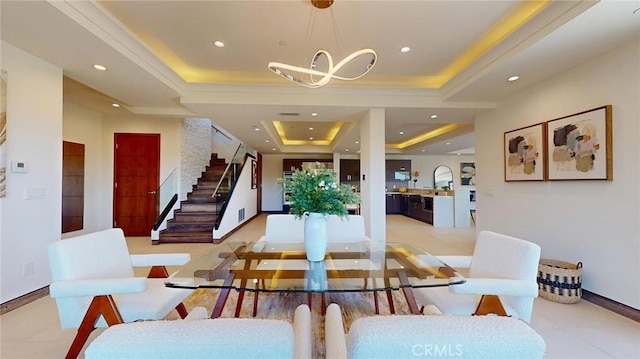 12480 Viewcrest Rd, Studio City, CA 91604 - lobby featuring recessed lighting and stairs