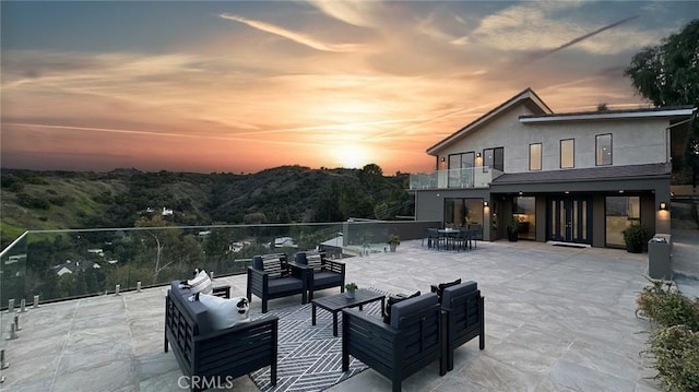 12480 Viewcrest Rd, Studio City, CA 91604 - patio / terrace with an outdoor hangout area, a patio, and outdoor dining area