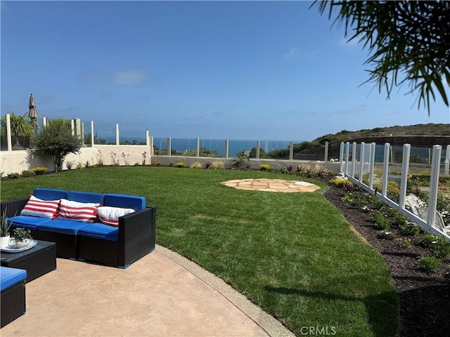 83 Palm Beach Ct, Dana Point, CA 92629 - fenced yard with a patio area and an outdoor hangout area