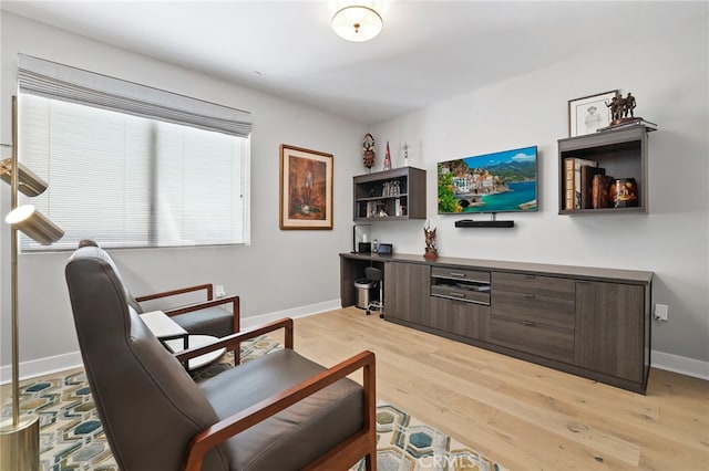 1920 S Pacific Coast Hwy, Redondo Beach, CA 90277 - sitting room featuring light wood-type flooring and plenty of natural light