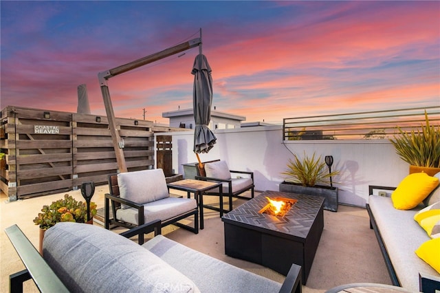 1920 S Pacific Coast Hwy, Redondo Beach, CA 90277 - view of patio / terrace with an outdoor living space with a fire pit