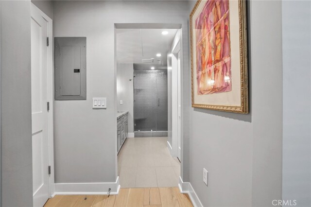 1920 S Pacific Coast Hwy, Redondo Beach, CA 90277 - hall featuring electric panel and recessed lighting