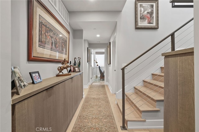 1920 S Pacific Coast Hwy, Redondo Beach, CA 90277 - hall with stairs and recessed lighting