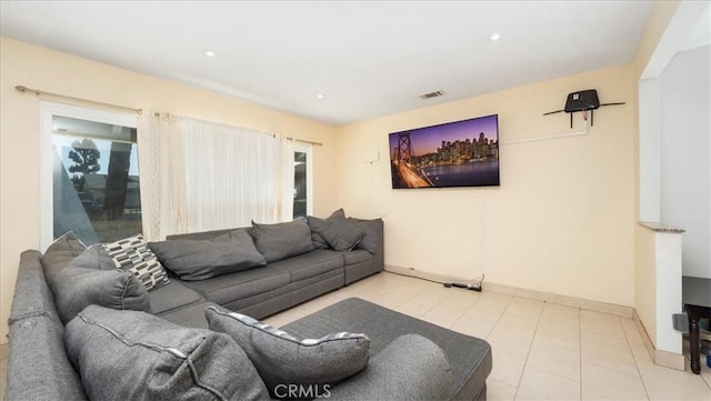 4440 Daniel Dr, Riverside, CA 92503 - living room featuring tile patterned flooring and recessed lighting