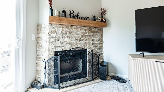 3069 Brea Blvd Unit 10, Fullerton, CA 92835 - detailed view of carpet flooring and a fireplace