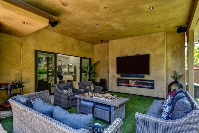 4557 Don Timoteo Dr, Los Angeles, CA 90008 - view of patio / terrace with outdoor lounge area