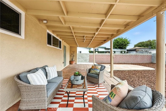 1446 Ravenna Ave, Wilmington, CA 90744 - view of patio featuring outdoor lounge area