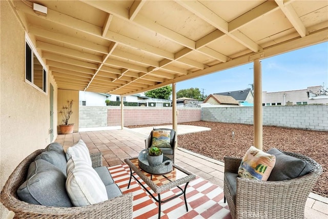 1446 Ravenna Ave, Wilmington, CA 90744 - fenced backyard featuring a patio area