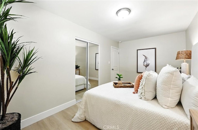 1446 Ravenna Ave, Wilmington, CA 90744 - bedroom featuring light wood-style floors and a closet