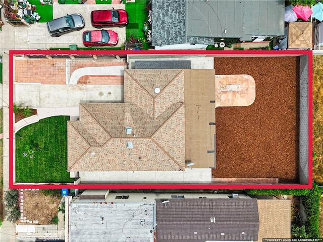 1446 Ravenna Ave, Wilmington, CA 90744 - aerial overview of property's location with property parcel outlined