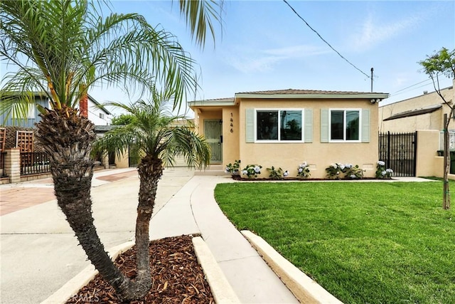 1446 Ravenna Ave, Wilmington, CA 90744 - view of front of property with stucco siding and a gate
