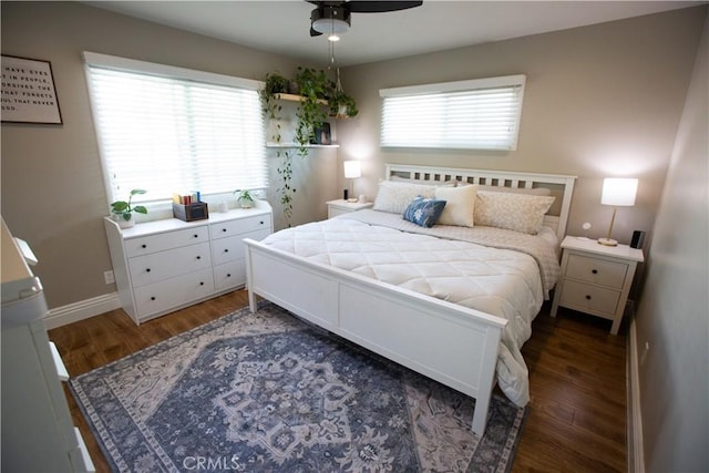 750 Durham St, La Habra, CA 90631 - bedroom with wood finished floors and a ceiling fan