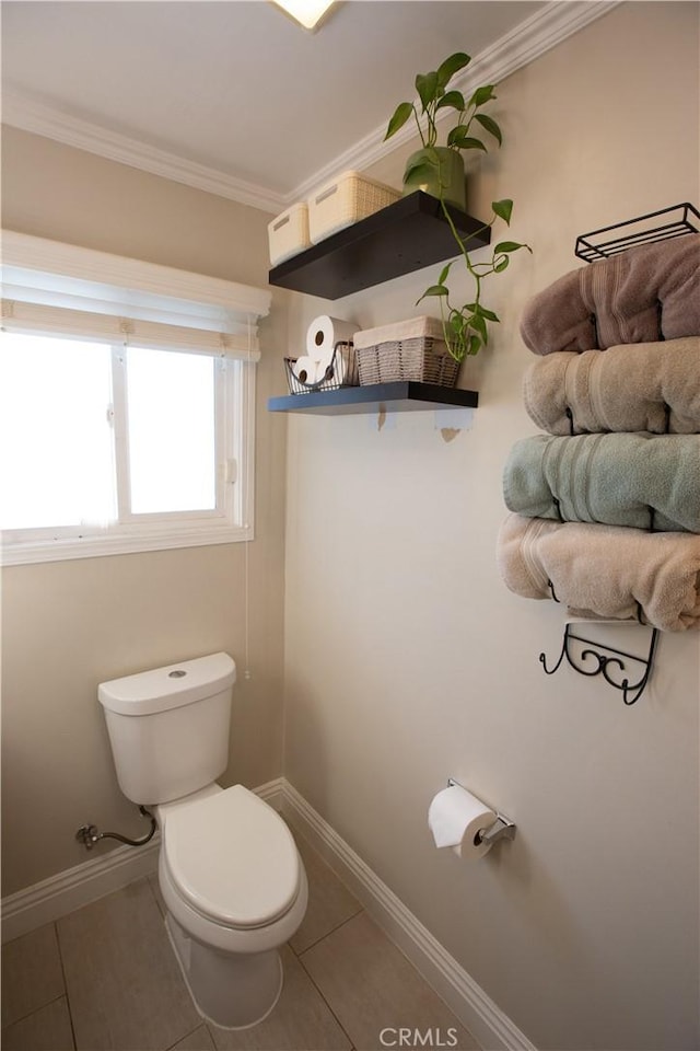 750 Durham St, La Habra, CA 90631 - bathroom featuring tile patterned flooring and crown molding