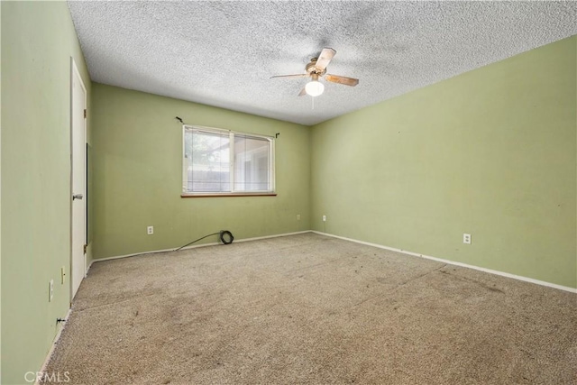 5013 Stancliff St, Bakersfield, CA 93307 - carpeted empty room featuring a ceiling fan and a textured ceiling