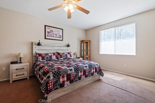 7704 Couples Way, Hemet, CA 92545 - bedroom with carpet floors and ceiling fan
