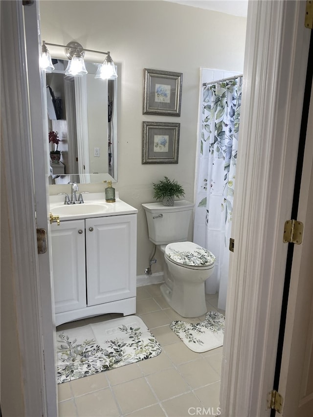 142 W Columbia Rd, Thousand Oaks, CA 91360 - bathroom with tile patterned floors and vanity