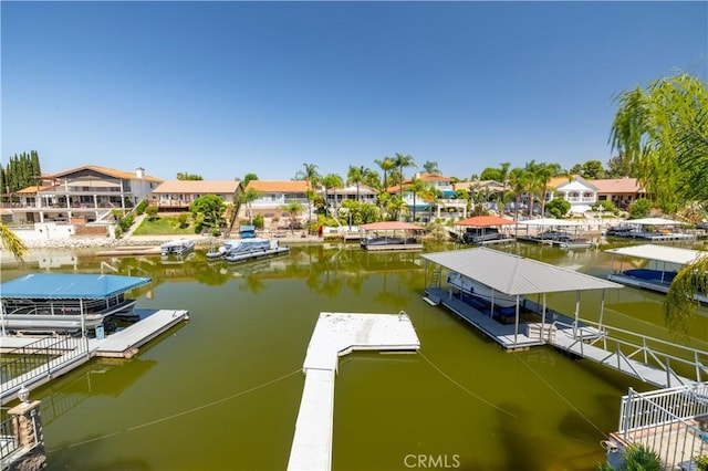 30221 Lands End Pl, Canyon Lake, CA 92587 - dock featuring a water view and a residential view