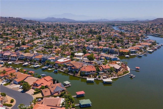 30221 Lands End Pl, Canyon Lake, CA 92587 - aerial view of residential area with a water and mountain view
