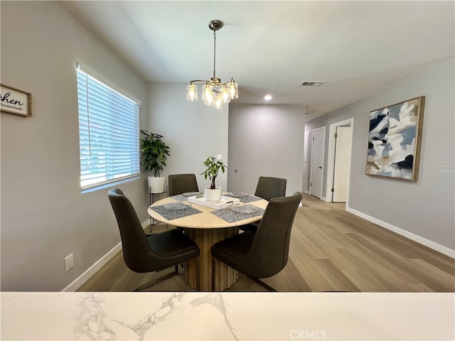 1626 S Pacific Ave, Santa Ana, CA 92704 - dining space with light wood-style floors, a chandelier, and recessed lighting