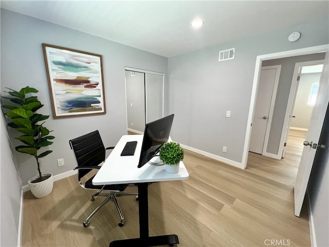 1626 S Pacific Ave, Santa Ana, CA 92704 - office area with light wood-style flooring and recessed lighting