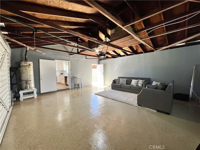 1626 S Pacific Ave, Santa Ana, CA 92704 - below grade area with secured water heater and a sink