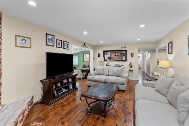 10143 Fremont Ave, Montclair, CA 91763 - living area with wood finished floors and recessed lighting