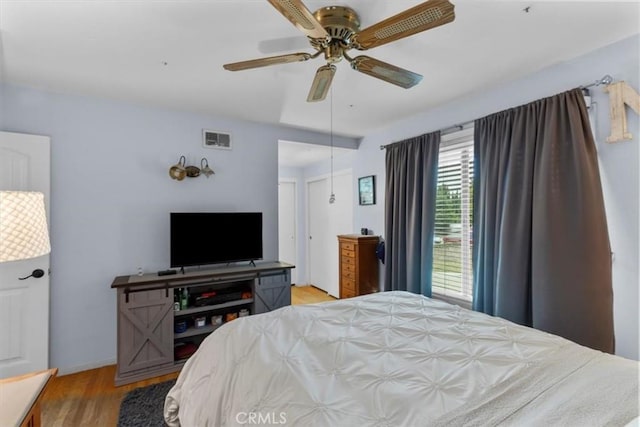 10143 Fremont Ave, Montclair, CA 91763 - bedroom with light wood-type flooring and ceiling fan