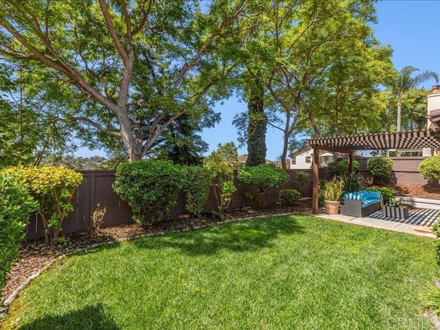 2381 Avenida Helecho, Carlsbad, CA 92009 - fenced backyard featuring a pergola and a patio area