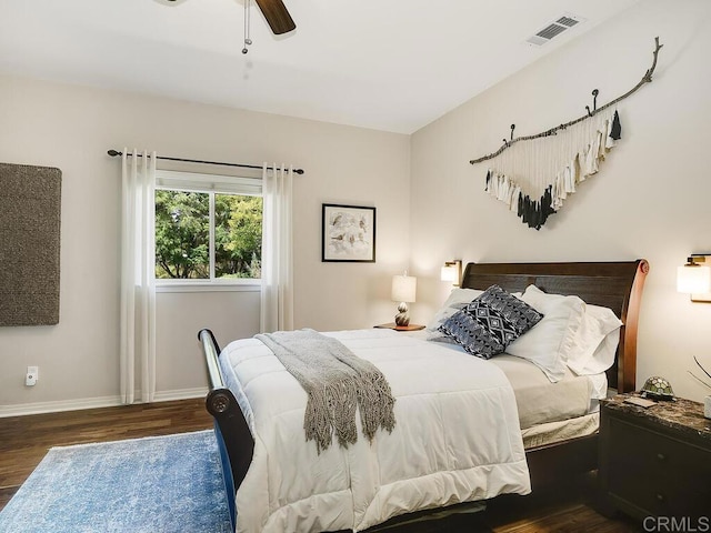 31755 Rancho Vista Rd, Temecula, CA 92592 - bedroom featuring wood finished floors and ceiling fan