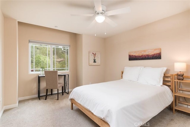 25919 Matlin Rd, Ramona, CA 92065 - carpeted bedroom with baseboards and ceiling fan