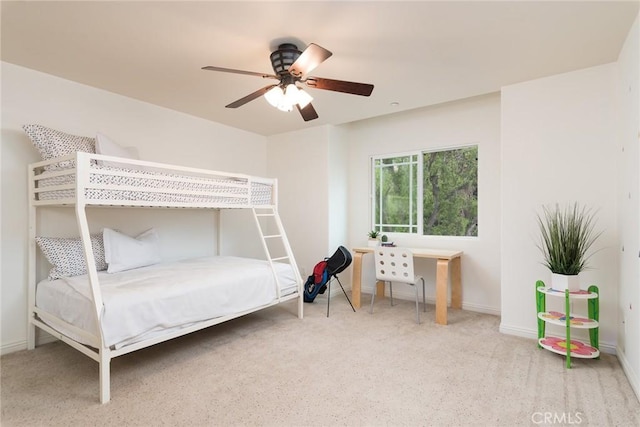 25919 Matlin Rd, Ramona, CA 92065 - carpeted bedroom with baseboards and ceiling fan